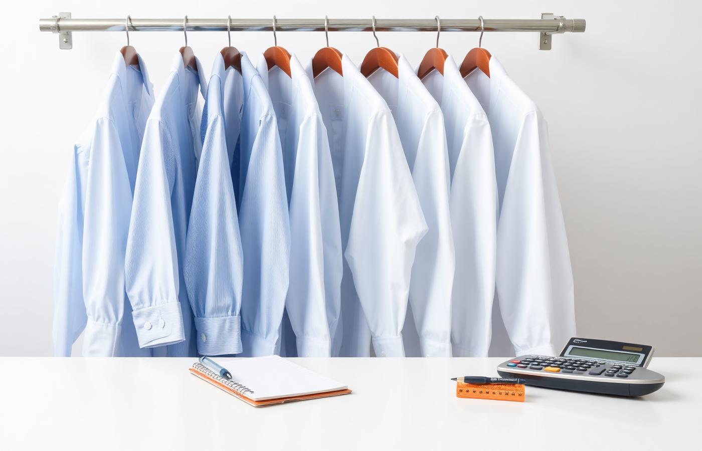 Garments on a dry cleaning rail
