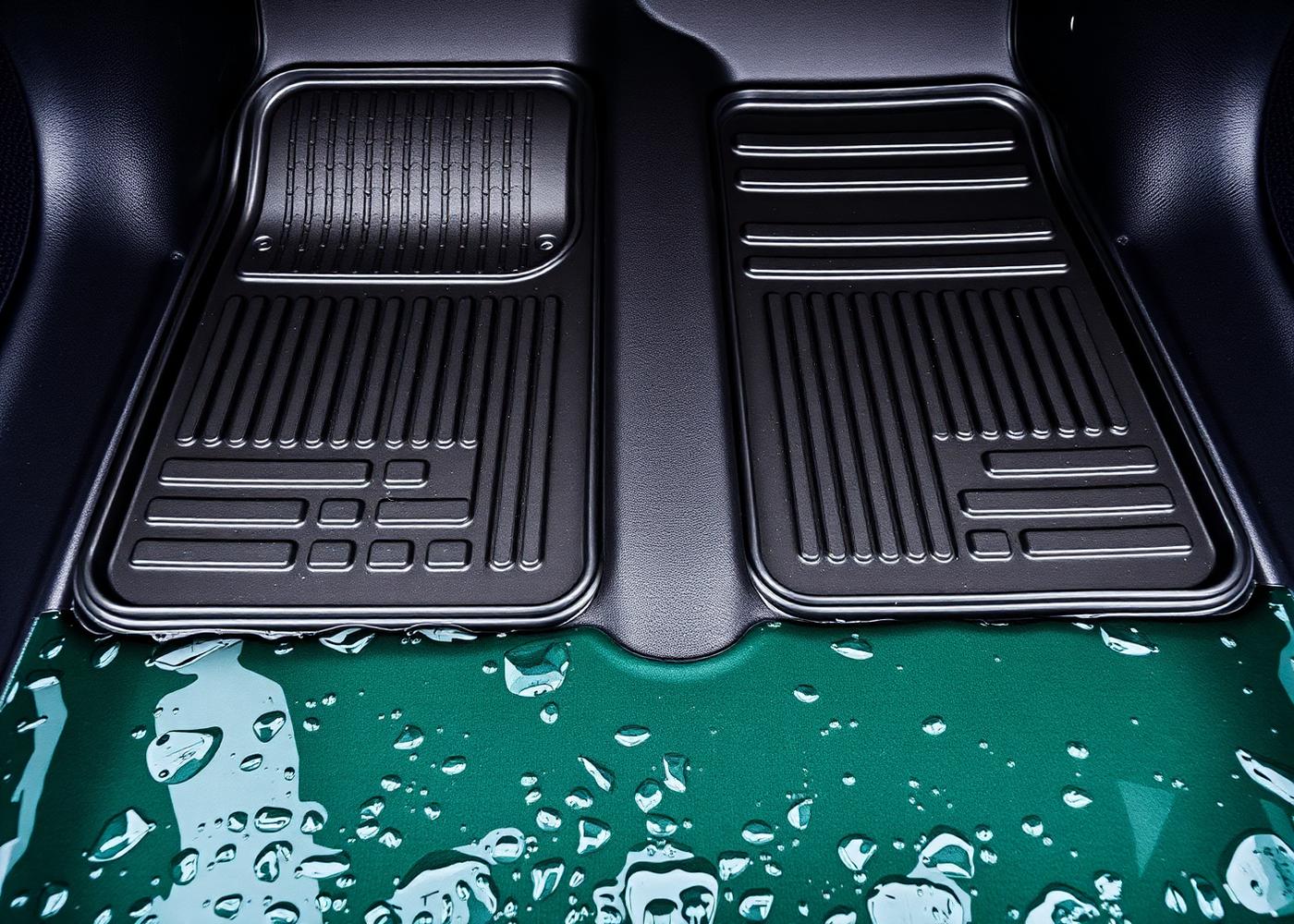 Clean car floor mats