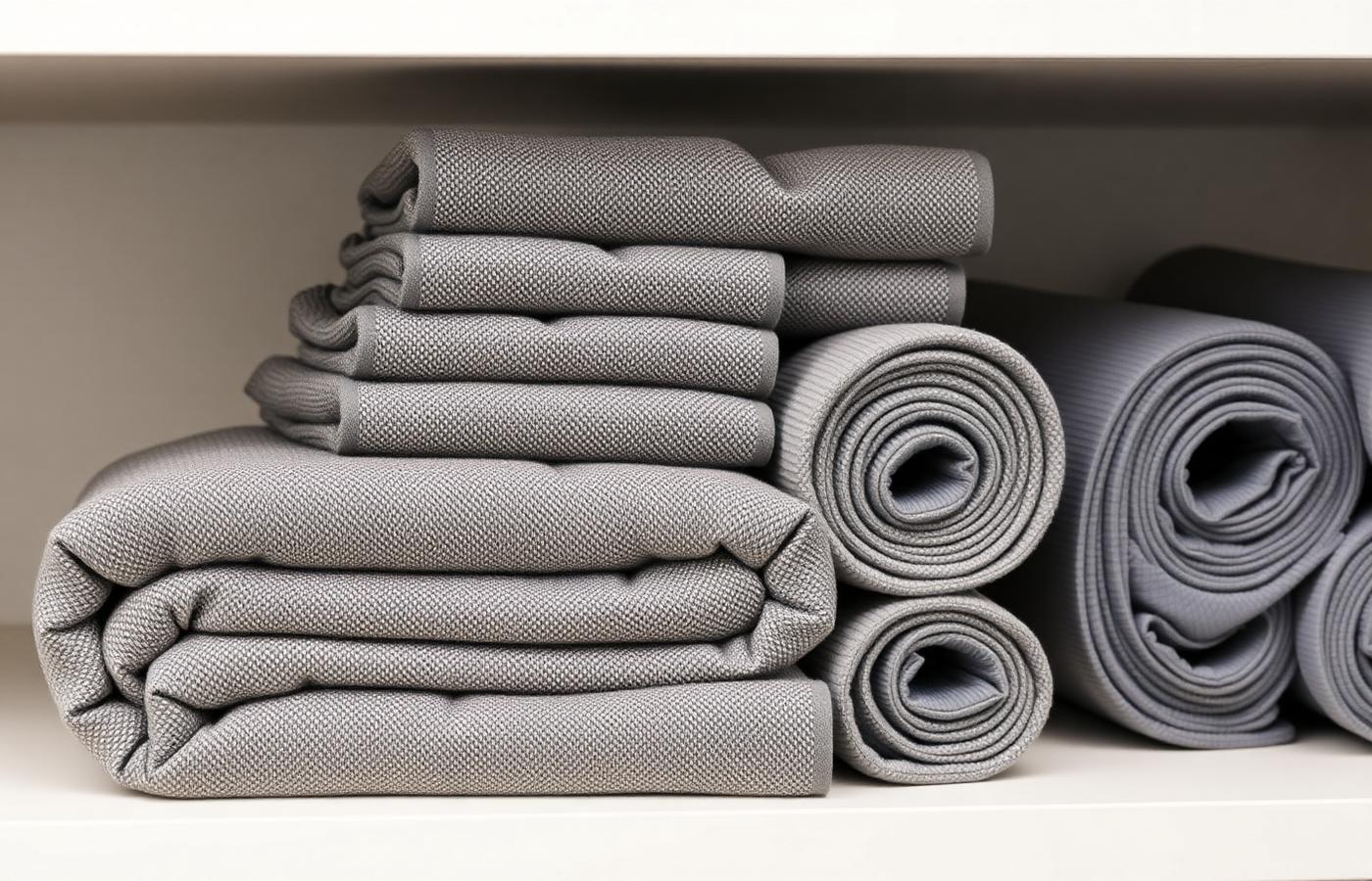 Clean folded workout towels