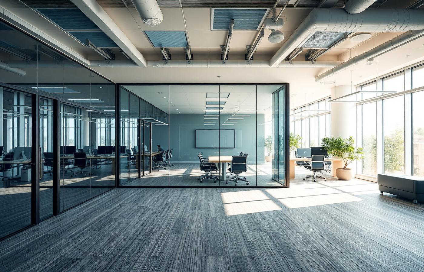 Clean folded office uniforms