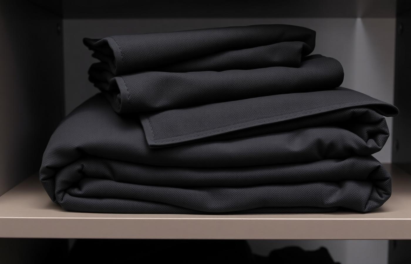 Stack of clean salon and barbershop towels